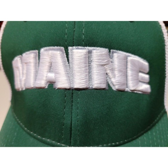 Maine The Game Adjustable Mesh Back Hat New w/ Tag Green OSFA - Picture 7 of 10